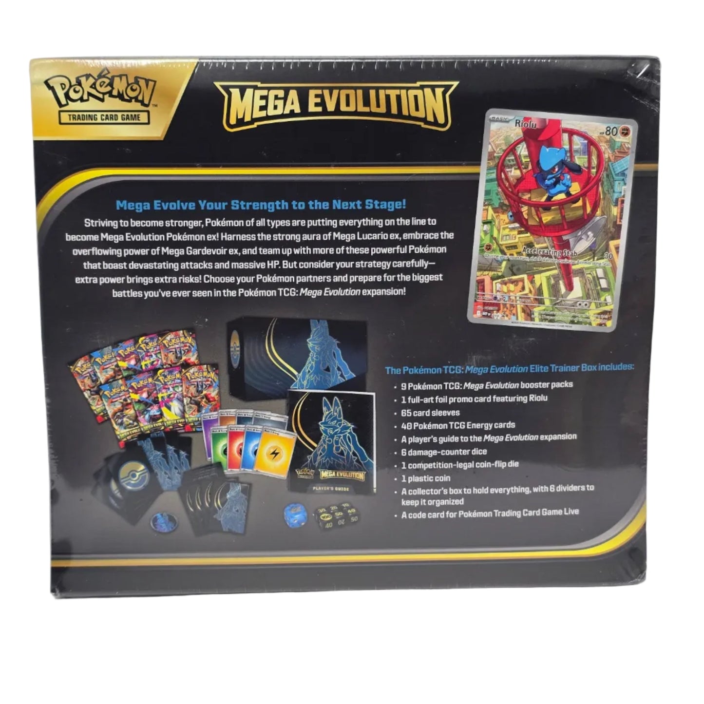 Pokemon Trading Card Game Mega Evolution Elite Trainer Box Lucario